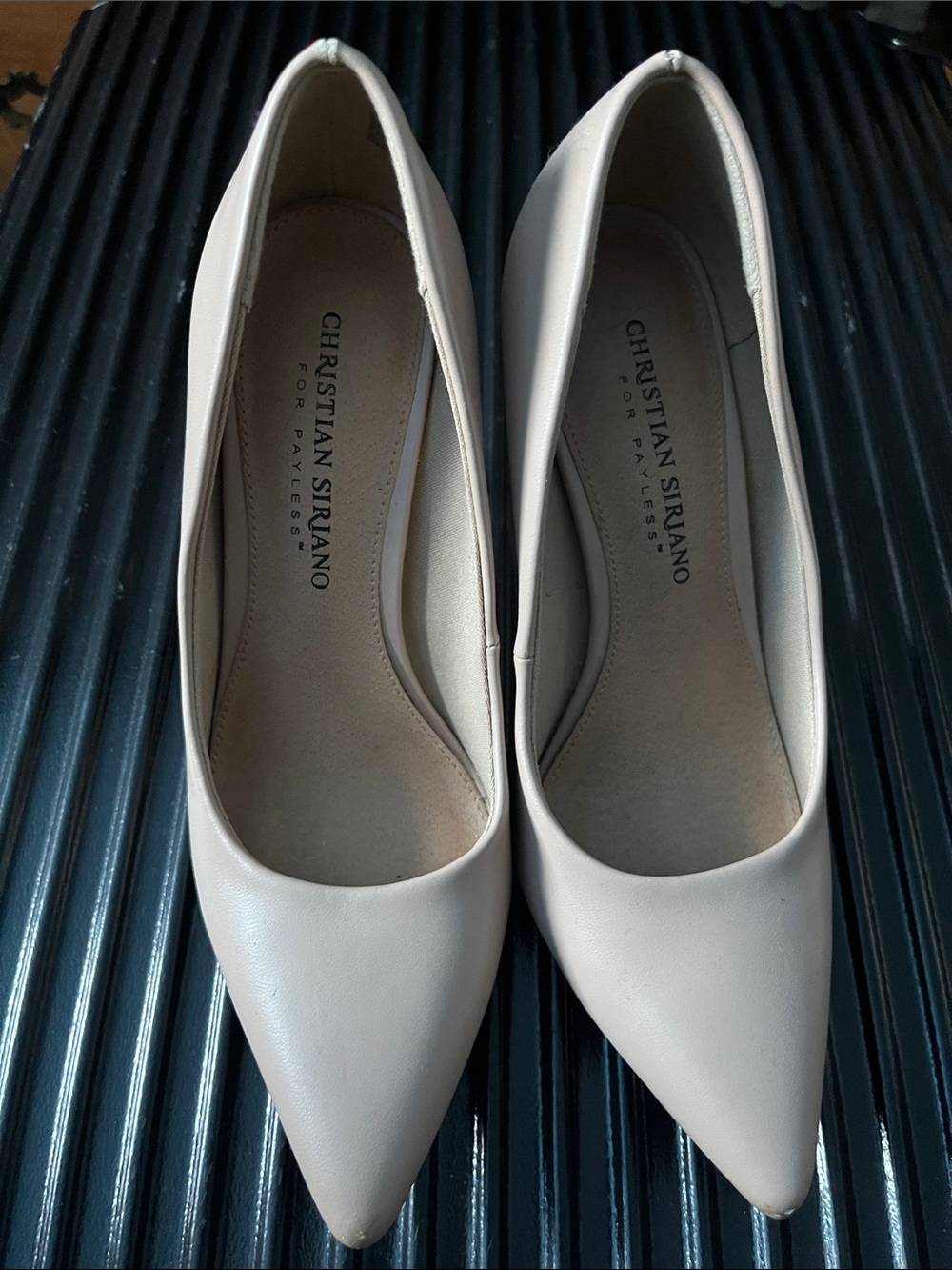 Christian Siriano Neutral Pointed Toe Pumps in Light Blush (NO SHOE BOX)